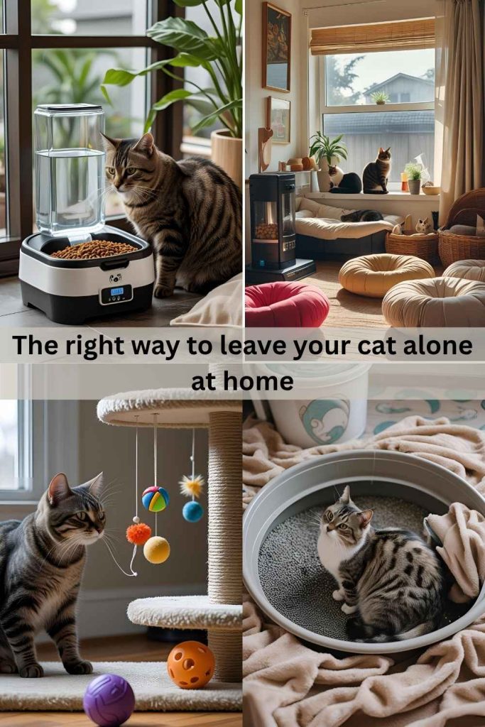 The right way to leave your cat alone at home